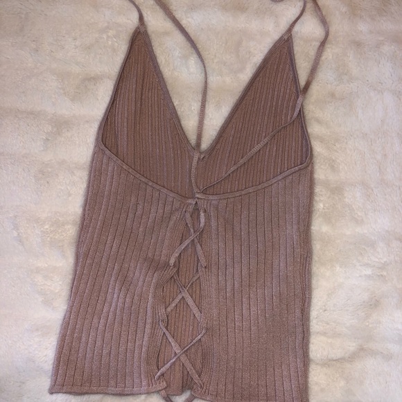 Rose V-Neck Cross-Back Tank - Picture 2 of 2